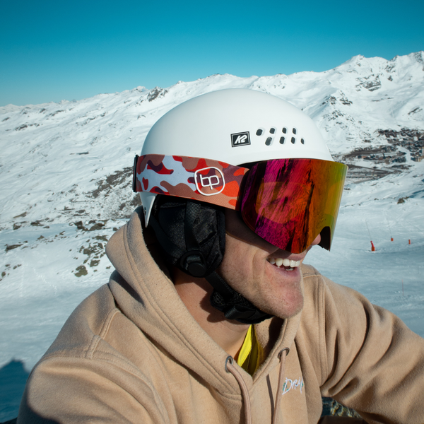 Camo ski top goggles